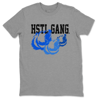 1s Royal Reimagined shirt to match jordans Hustle Gang sneaker tees Air Jordan 1 Royal Reimagined SNRT Sneaker Release Tees Unisex Heather Grey 2 T-Shirt