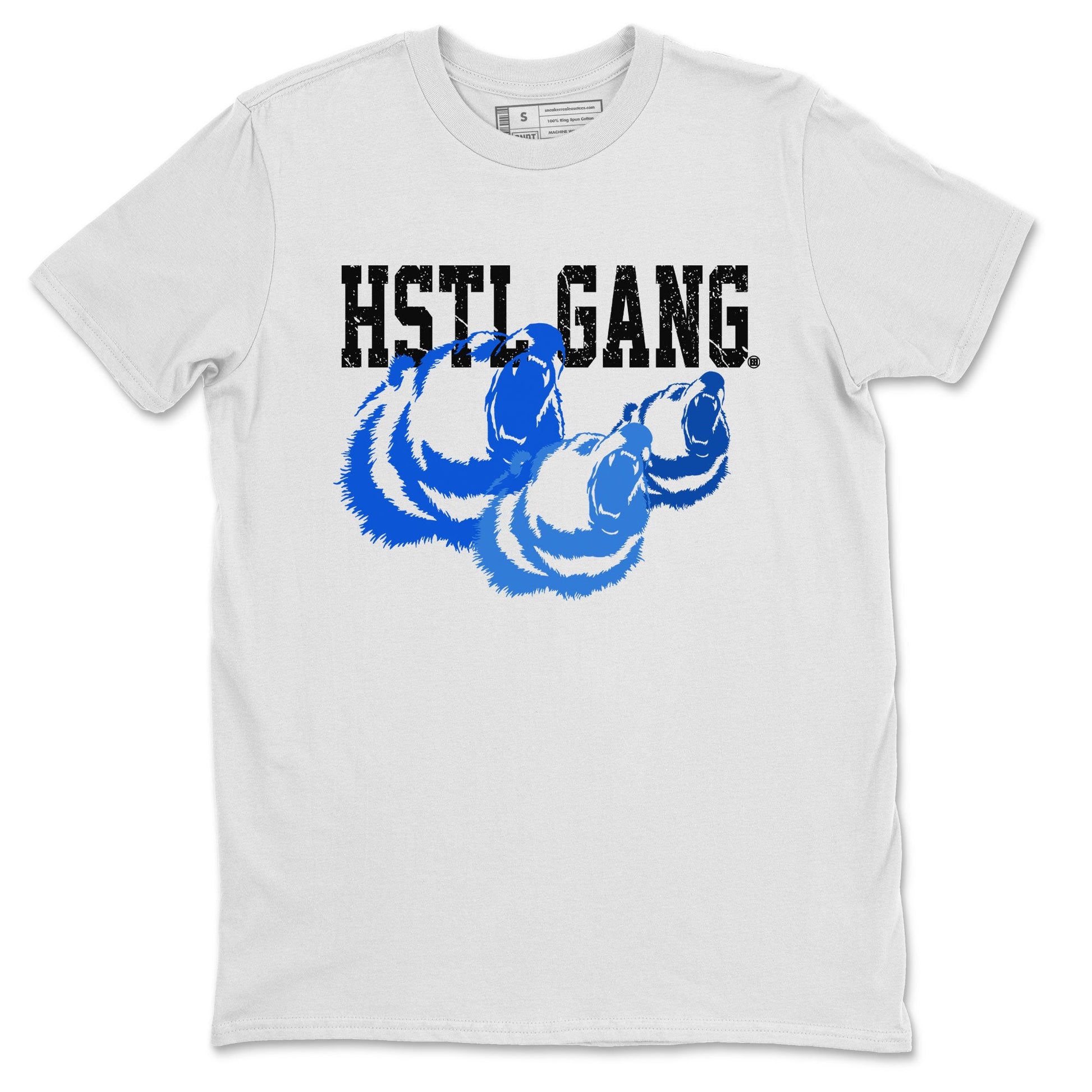 1s Royal Reimagined shirt to match jordans Hustle Gang sneaker tees Air Jordan 1 Royal Reimagined SNRT Sneaker Release Tees Unisex White 2 T-Shirt