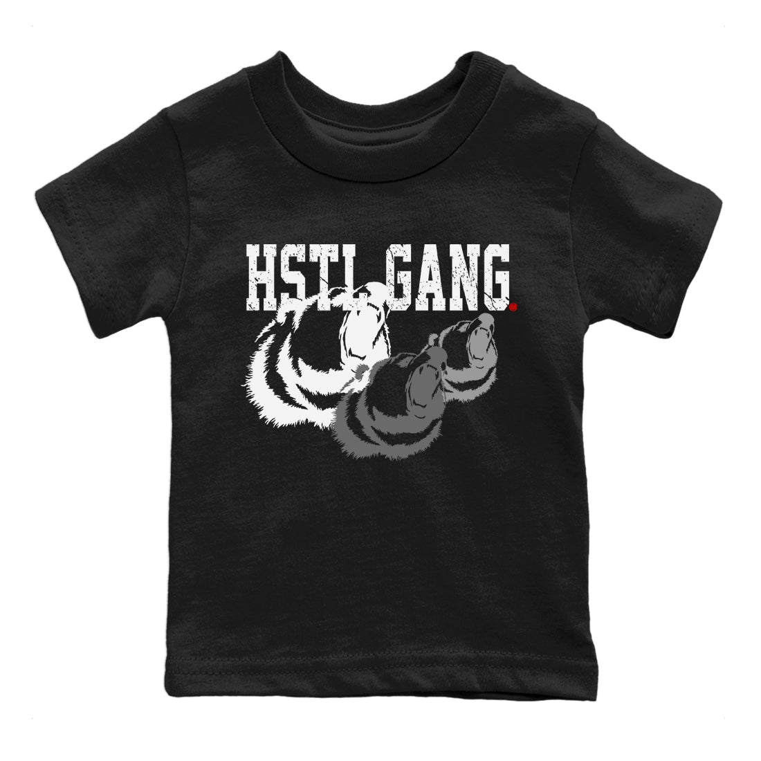 Air Jordan 13 Black Flint Sneaker Match Tees Hustle Gang Sneaker Tees AJ13 Black Flint Sneaker Release Tees Kids Shirts Black 2
