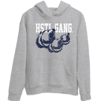 Midnight Navy 5s shirt to match jordans Hustle Gang sneaker tees Air Jordan 5 Retro Midnight Navy SNRT Sneaker Release Tees Unisex Heather Grey 2 T-Shirt