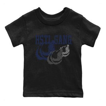 Midnight Navy 5s shirt to match jordans Hustle Gang sneaker tees Air Jordan 5 Retro Midnight Navy SNRT Sneaker Release Tees Baby Toddler Black 2 T-Shirt