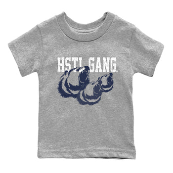 Midnight Navy 5s shirt to match jordans Hustle Gang sneaker tees Air Jordan 5 Retro Midnight Navy SNRT Sneaker Release Tees Baby Toddler Heather Grey 2 T-Shirt