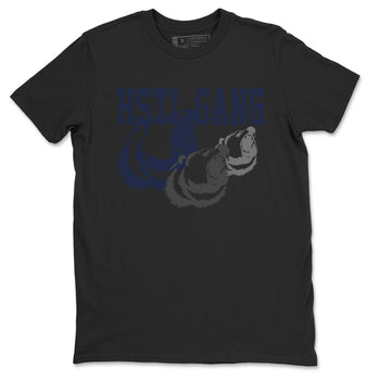 Midnight Navy 5s shirt to match jordans Hustle Gang sneaker tees Air Jordan 5 Retro Midnight Navy SNRT Sneaker Release Tees Unisex Black 2 T-Shirt
