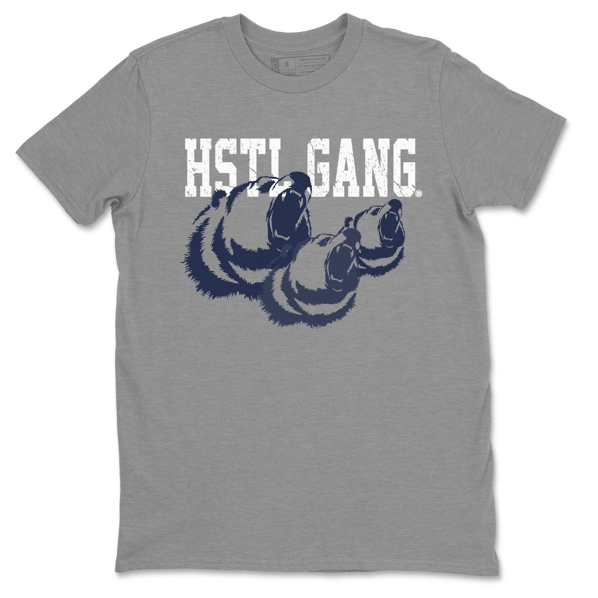 Midnight Navy 5s shirt to match jordans Hustle Gang sneaker tees Air Jordan 5 Retro Midnight Navy SNRT Sneaker Release Tees Unisex Heather Grey 2 T-Shirt