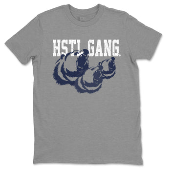 Midnight Navy 5s shirt to match jordans Hustle Gang sneaker tees Air Jordan 5 Retro Midnight Navy SNRT Sneaker Release Tees Unisex Heather Grey 2 T-Shirt