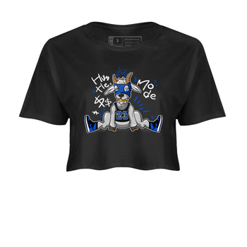 Jordan 1 Retro High OG Royal Reimagined shirt to match jordans Hustle Goat sneaker tees Air Jordan 1 Royal Reimagined SNRT Sneaker Tees Black 2 Crop T-Shirt