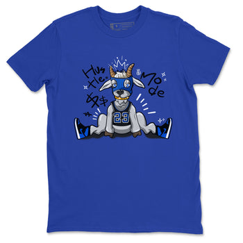 Jordan 1 Retro High OG Royal Reimagined shirt to match jordans Hustle Goat sneaker tees Air Jordan 1 Royal Reimagined SNRT Sneaker Tees Unisex Sneaker Matching Clothes Royal Blue 2 T-Shirt