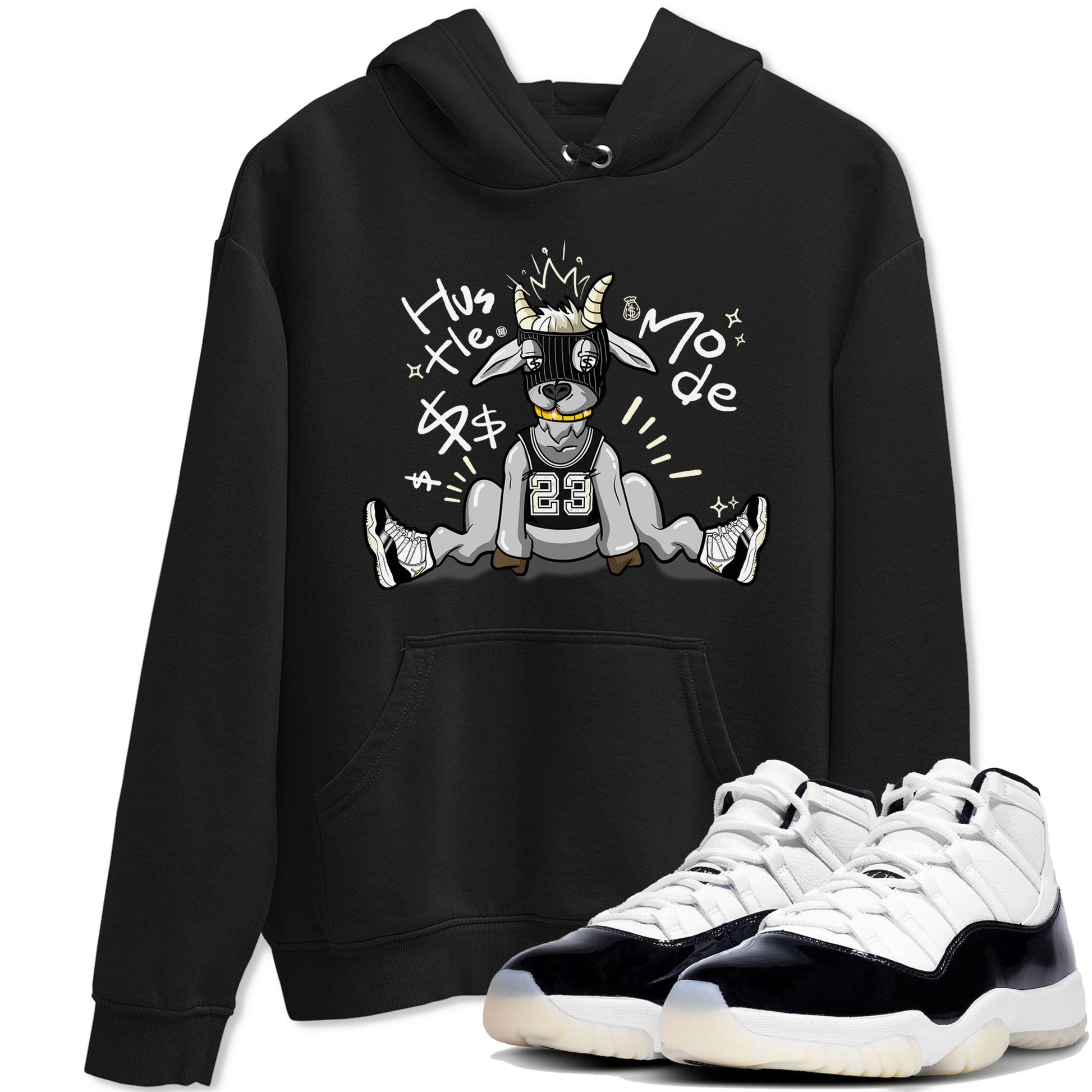 Air Jordan 11 Retro Gratitude shirt to match jordans Hustle Goat sneaker match tees Air Jordan 11 Gratitude SNRT Sneaker Release Tees Unisex Black 1 T-Shirt