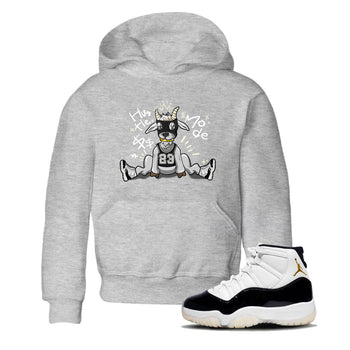 Air Jordan 11 Retro Gratitude shirt to match jordans Hustle Goat sneaker match tees Air Jordan 11 Gratitude SNRT Sneaker Release Tees Baby Toddler Heather Grey 1 T-Shirt