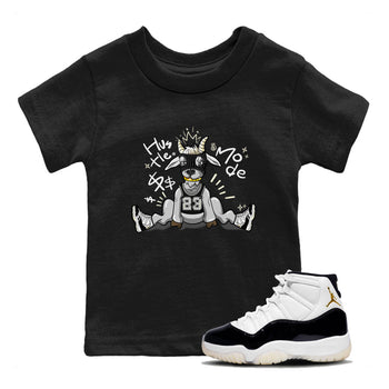 Air Jordan 11 Retro Gratitude shirt to match jordans Hustle Goat sneaker match tees Air Jordan 11 Gratitude SNRT Sneaker Release Tees Baby Toddler Black 1 T-Shirt