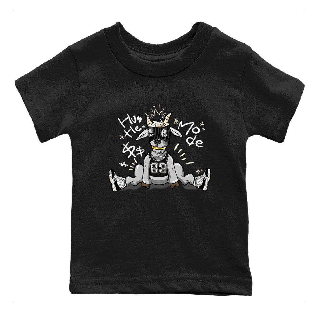 Air Jordan 11 Retro Gratitude shirt to match jordans Hustle Goat sneaker match tees Air Jordan 11 Gratitude SNRT Sneaker Release Tees Baby Toddler Black 2 T-Shirt