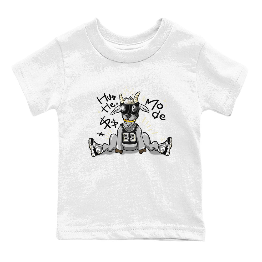 Air Jordan 11 Retro Gratitude shirt to match jordans Hustle Goat sneaker match tees Air Jordan 11 Gratitude SNRT Sneaker Release Tees Baby Toddler White 2 T-Shirt