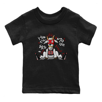 AJ4 Bred Reimagined shirt to match jordans Hustle Goat sneaker tees streetwear brand Air Jordan 4 Bred Reimagined SNRT sneaker release tees baby toddler Black 2 cotton Shirt