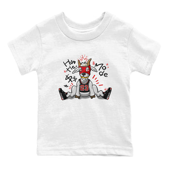 AJ4 Bred Reimagined shirt to match jordans Hustle Goat sneaker tees streetwear brand Air Jordan 4 Bred Reimagined SNRT sneaker release tees baby toddler White 2 cotton Shirt