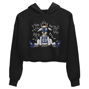 Jordan 5 Retro Midnight Navy shirt to match jordans Navy Hustle Goat sneaker tees Air Jordan 5 Georgetown 5s Navy SNRT Sneaker Tees Black 2 Crop T-Shirt
