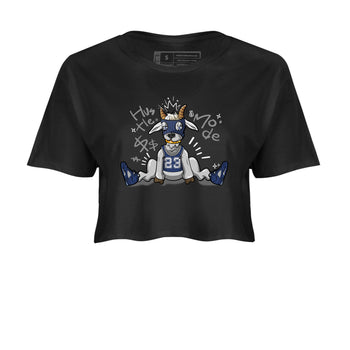 Jordan 5 Retro Midnight Navy shirt to match jordans Navy Hustle Goat sneaker tees Air Jordan 5 Georgetown 5s Navy SNRT Sneaker Tees Black 2 Crop T-Shirt