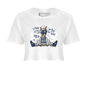 Jordan 5 Retro Midnight Navy shirt to match jordans Navy Hustle Goat sneaker tees Air Jordan 5 Georgetown 5s Navy SNRT Sneaker Tees White 2 Crop T-Shirt