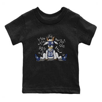 Jordan 5 Retro Midnight Navy shirt to match jordans Navy Hustle Goat sneaker tees Air Jordan 5 Georgetown 5s Navy SNRT Sneaker Tees Baby Toddler Sneaker Matching Shirt Black 2 T-Shirt