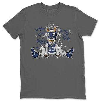 Jordan 5 Retro Midnight Navy shirt to match jordans Navy Hustle Goat sneaker tees Air Jordan 5 Georgetown 5s Navy SNRT Sneaker Tees Unisex Navy 5s Sneaker Matching Clothes Cool Grey 2 T-Shirt