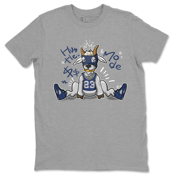 Jordan 5 Retro Midnight Navy shirt to match jordans Navy Hustle Goat sneaker tees Air Jordan 5 Georgetown 5s Navy SNRT Sneaker Tees Unisex Navy 5s Sneaker Matching Clothes Heather Grey 2 T-Shirt