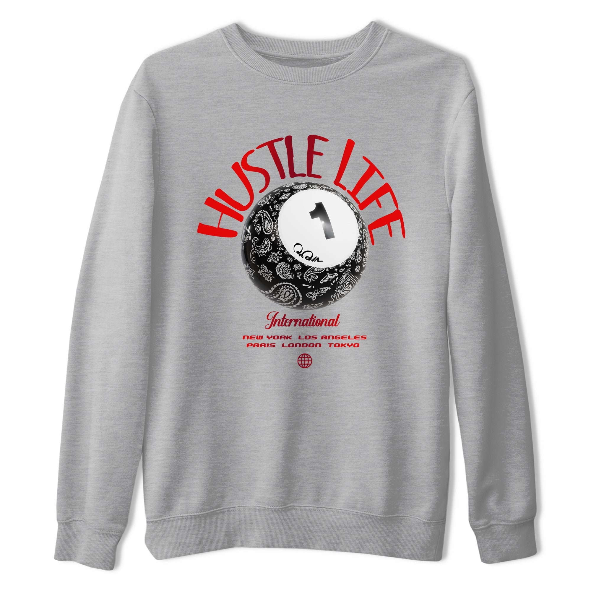 Air Jordan 1 Satin Bred shirt to match jordans Hustle Life sneaker tees AJ1 Satin Bred SNRT Sneaker Release Tees Unisex Heather Grey 2 T-Shirt