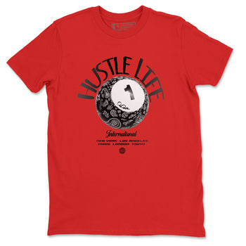 Air Jordan 1 Satin Bred shirt to match jordans Hustle Life sneaker tees AJ1 Satin Bred SNRT Sneaker Release Tees Unisex Red 2 T-Shirt