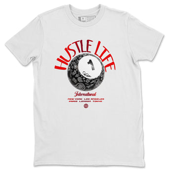 Air Jordan 1 Satin Bred shirt to match jordans Hustle Life sneaker tees AJ1 Satin Bred SNRT Sneaker Release Tees Unisex White 2 T-Shirt