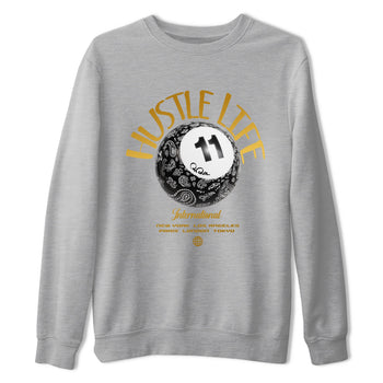 Air Jordan 11 Gratitude shirt to match jordans Hustle Life sneaker tees AJ11 Gratitude SNRT Sneaker Release Tees Unisex Heather Grey 2 T-Shirt