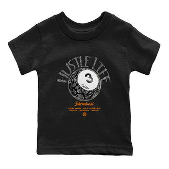Air Jordan 3 Fear shirt to match jordans Hustle Life sneaker tees AJ3 Fear SNRT Sneaker Release Tees Baby Toddler Black 2 T-Shirt