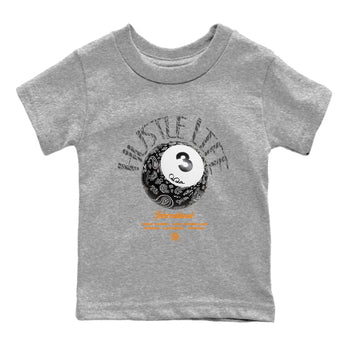 Air Jordan 3 Fear shirt to match jordans Hustle Life sneaker tees AJ3 Fear SNRT Sneaker Release Tees Baby Toddler Heather Grey 2 T-Shirt