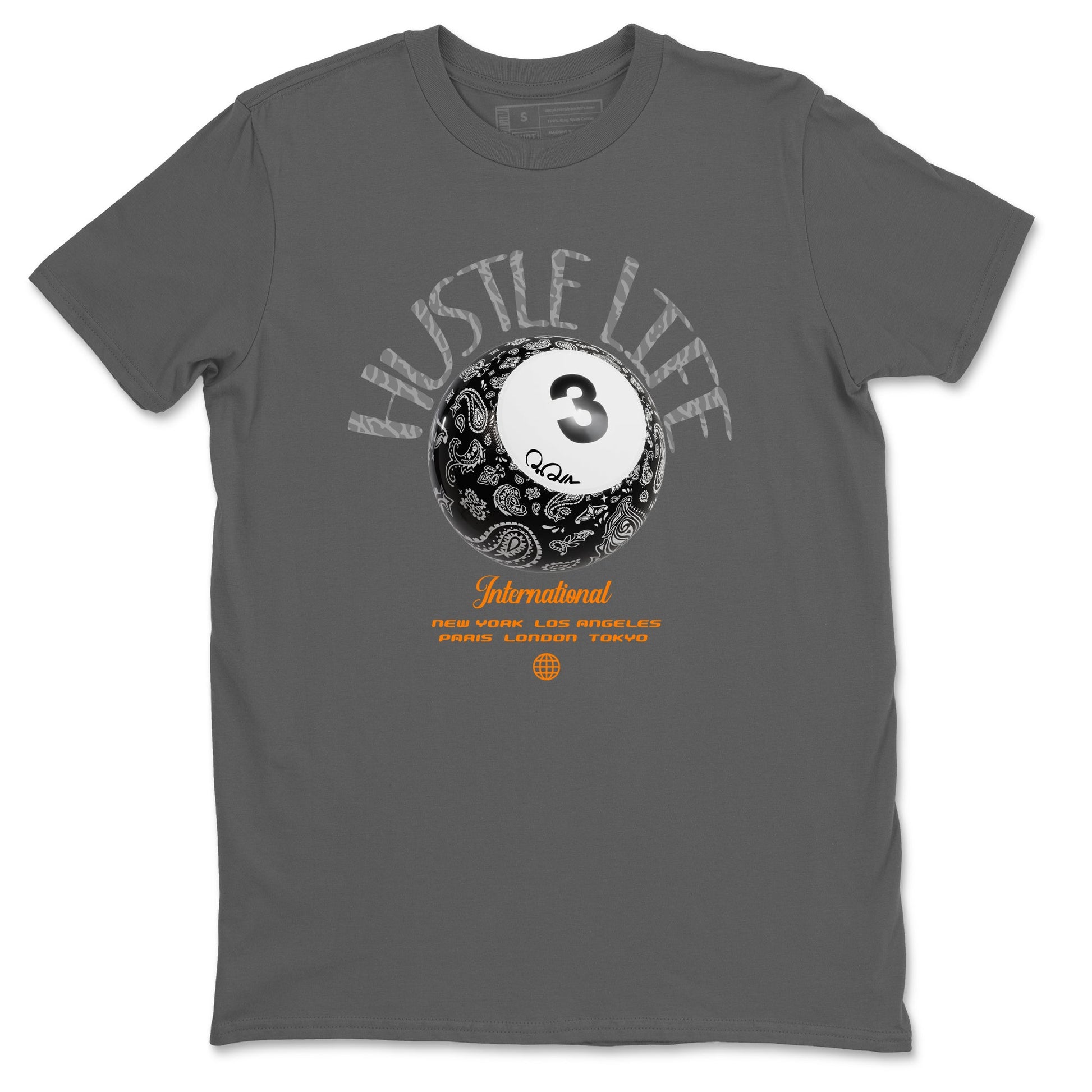 Air Jordan 3 Fear shirt to match jordans Hustle Life sneaker tees AJ3 Fear SNRT Sneaker Release Tees Unisex Cool Grey 2 T-Shirt