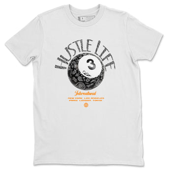 Air Jordan 3 Fear shirt to match jordans Hustle Life sneaker tees AJ3 Fear SNRT Sneaker Release Tees Unisex White 2 T-Shirt
