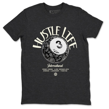 Air Jordan 3 Off Noir shirt to match jordans Hustle Life sneaker tees AJ3 Off Noir SNRT Sneaker Release Tees Unisex Charcoal Heather 2 T-Shirt