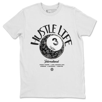 Air Jordan 3 Off Noir shirt to match jordans Hustle Life sneaker tees AJ3 Off Noir SNRT Sneaker Release Tees Unisex White 2 T-Shirt