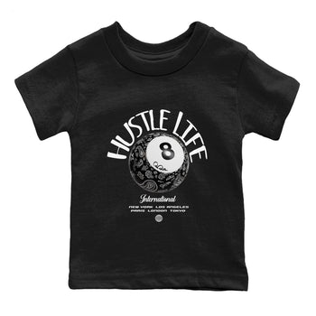 Dunk White Black shirt to match jordans Hustle Life sneaker tees Dunk White Black SNRT Sneaker Release Tees Baby Toddler Black 2 T-Shirt