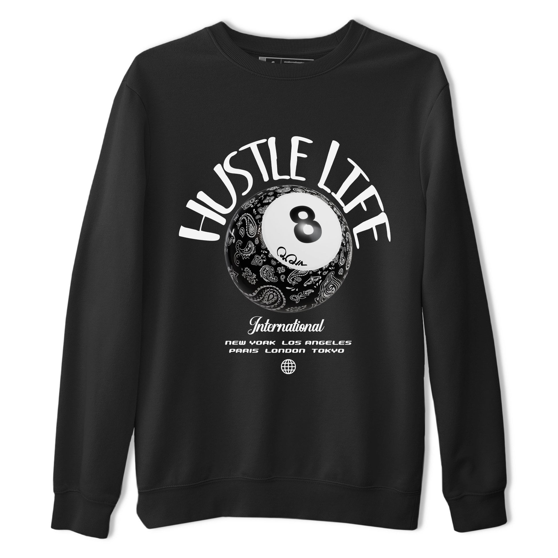 Dunk White Black shirt to match jordans Hustle Life sneaker tees Dunk White Black SNRT Sneaker Release Tees Unisex Black 2 T-Shirt