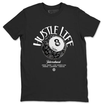Dunk White Black shirt to match jordans Hustle Life sneaker tees Dunk White Black SNRT Sneaker Release Tees Unisex Black 2 T-Shirt