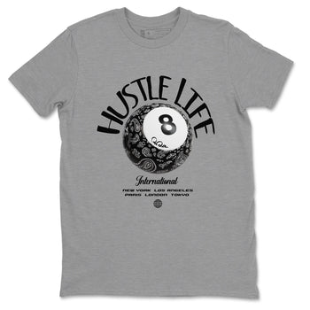 Dunk White Black shirt to match jordans Hustle Life sneaker tees Dunk White Black SNRT Sneaker Release Tees Unisex Heather Grey 2 T-Shirt