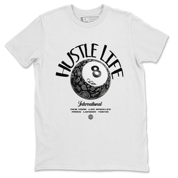 Dunk White Black shirt to match jordans Hustle Life sneaker tees Dunk White Black SNRT Sneaker Release Tees Unisex White 2 T-Shirt
