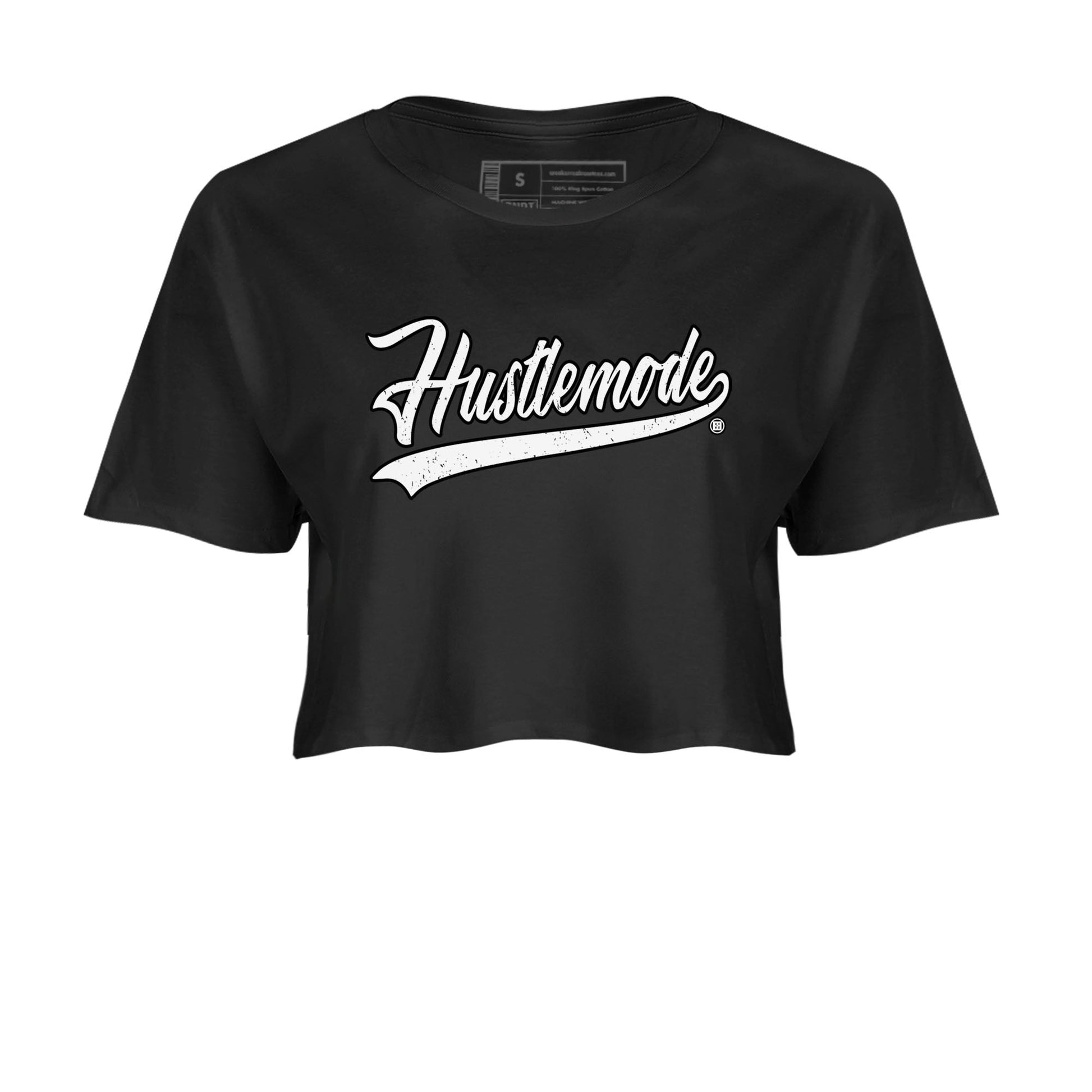 Air Jordan 1 High OG Black White shirt to match jordans Hustle Mode sneaker tees 1s Black White SNRT Sneaker Release Tees Black 2 crop length shirt