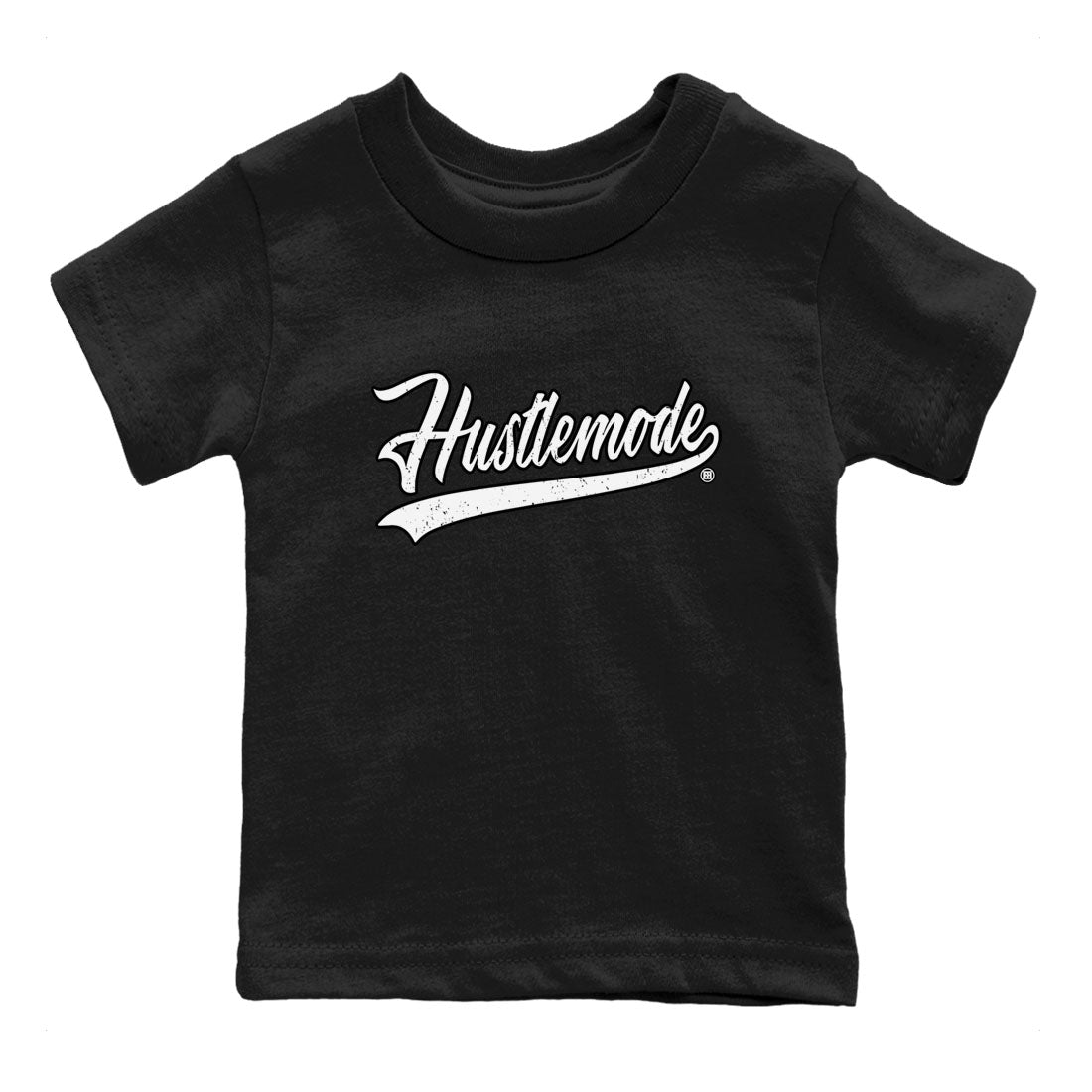 Air Jordan 1 High OG Black White shirt to match jordans Hustle Mode sneaker tees 1s Black White SNRT sneaker release tees baby toddler Black 2 cotton Shirt