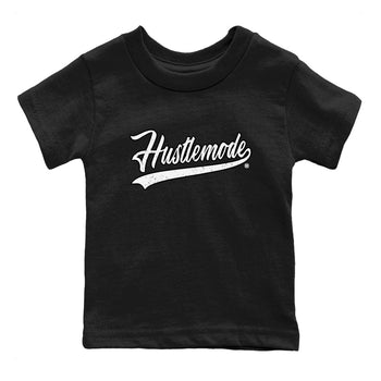 Air Jordan 1 High OG Black White shirt to match jordans Hustle Mode sneaker tees 1s Black White SNRT sneaker release tees baby toddler Black 2 cotton Shirt