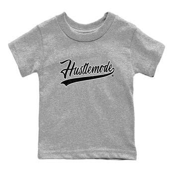 Air Jordan 1 High OG Black White shirt to match jordans Hustle Mode sneaker tees 1s Black White SNRT sneaker release tees baby toddler Heather Grey 2 cotton Shirt