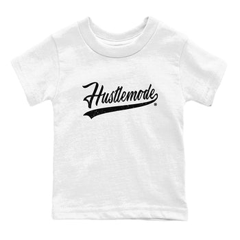 Air Jordan 1 High OG Black White shirt to match jordans Hustle Mode sneaker tees 1s Black White SNRT sneaker release tees baby toddler White 2 cotton Shirt
