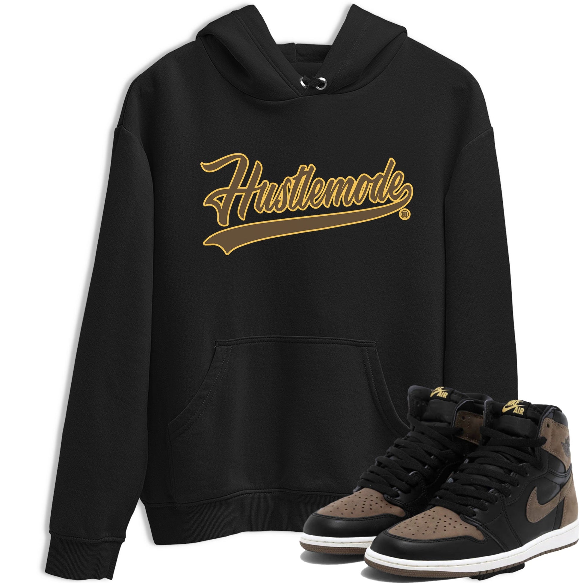 Air Jordan 1 Palomino shirt to match jordans Hustle Mode sneaker tees Crew Neck Jordan 1 Retro High OG Palomino SNRT Sneaker Release Tees Unisex Casual Shirts Black 1 T-Shirt