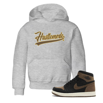 Air Jordan 1 Palomino shirt to match jordans Hustle Mode sneaker tees Crew Neck Jordan 1 Retro High OG Palomino SNRT Sneaker Release Tees Baby Toddler Heather Grey 1 T-Shirt
