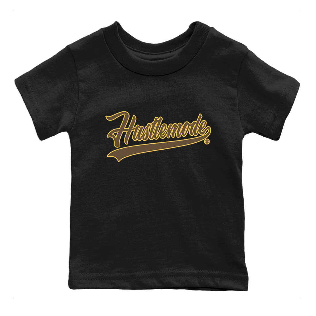 Air Jordan 1 Palomino shirt to match jordans Hustle Mode sneaker tees Crew Neck Jordan 1 Retro High OG Palomino SNRT Sneaker Release Tees Baby Toddler Black 2 T-Shirt