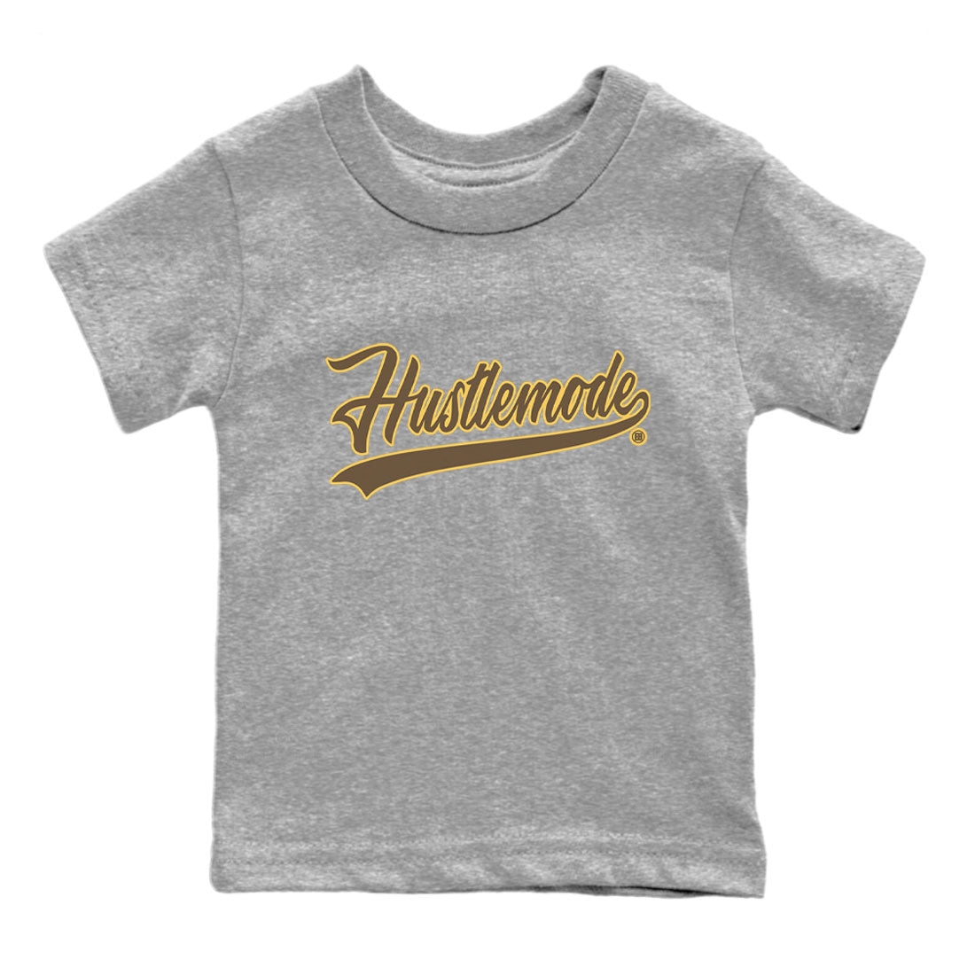 Air Jordan 1 Palomino shirt to match jordans Hustle Mode sneaker tees Crew Neck Jordan 1 Retro High OG Palomino SNRT Sneaker Release Tees Baby Toddler Heather Grey 2 T-Shirt