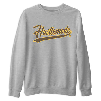 Air Jordan 1 Palomino shirt to match jordans Hustle Mode sneaker tees Crew Neck Jordan 1 Retro High OG Palomino SNRT Sneaker Release Tees Unisex Casual Shirts Heather Grey 2 T-Shirt