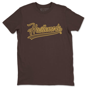 Air Jordan 1 Palomino shirt to match jordans Hustle Mode sneaker tees Crew Neck Jordan 1 Retro High OG Palomino SNRT Sneaker Release Tees Unisex Casual Shirts Dark Chocolate 2 T-Shirt